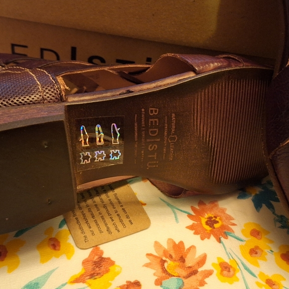 NIB with tags Bed Stu Brittany Brittany Sandals size 7 - Picture 3 of 8